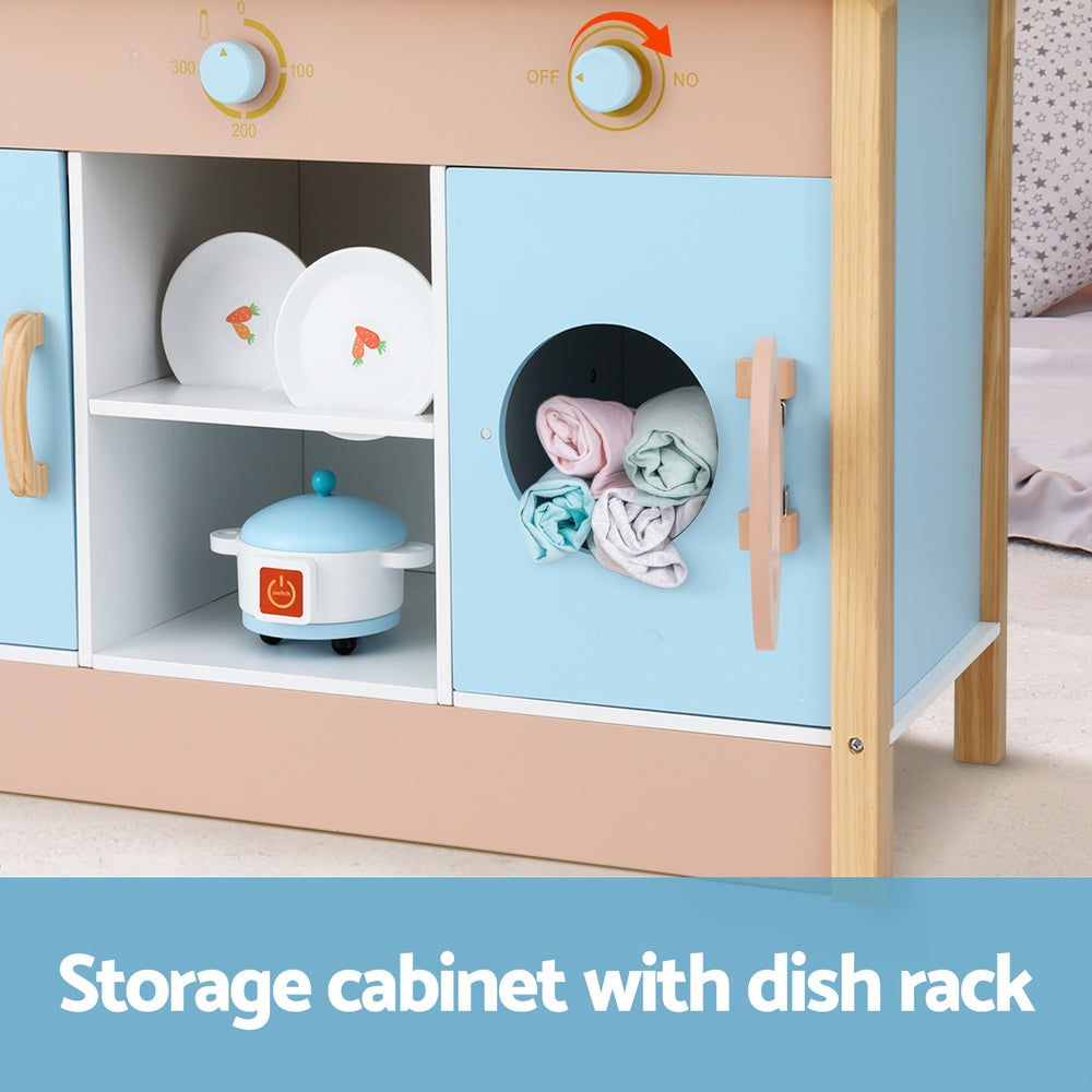 Keezi Kids Wooden Pretend Kitchen Play Set