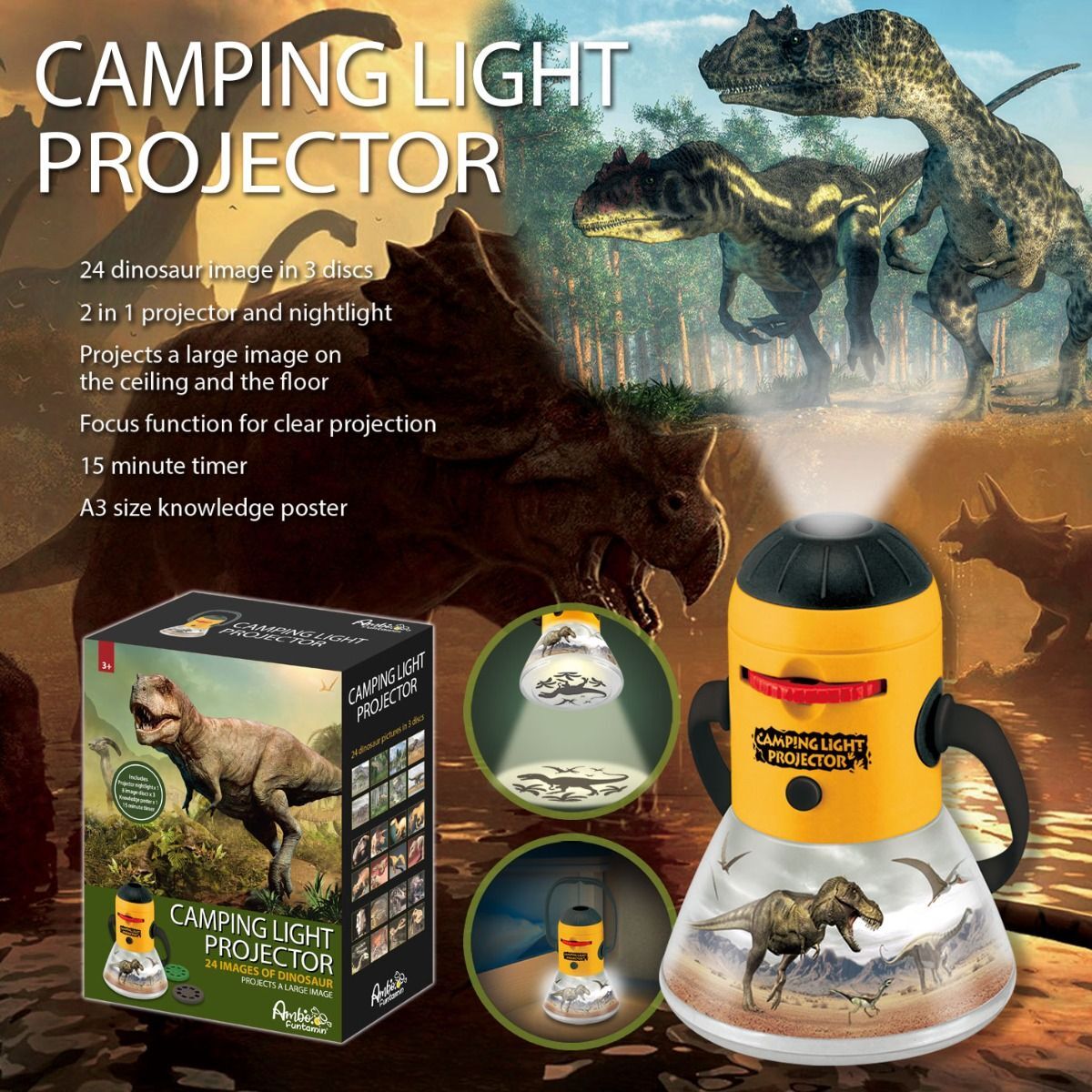 Dinosaur Mini Night Light Projector