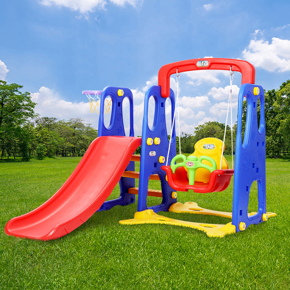 Keezi Kids Swing & Slide Playground Set