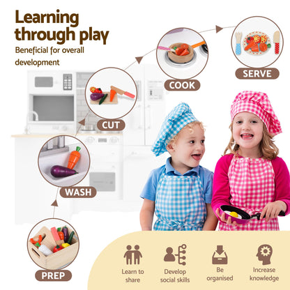 Keezi Kids Wooden Toy Kitchen Set
