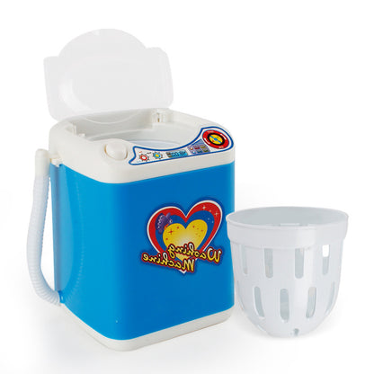 Mini Electric Washing Machine Dryer Play Set Blue