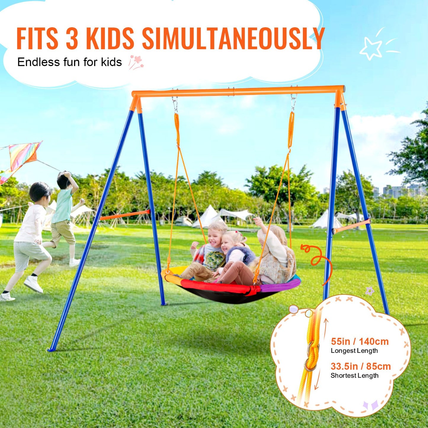A-Frame Swing Set 40" Playground