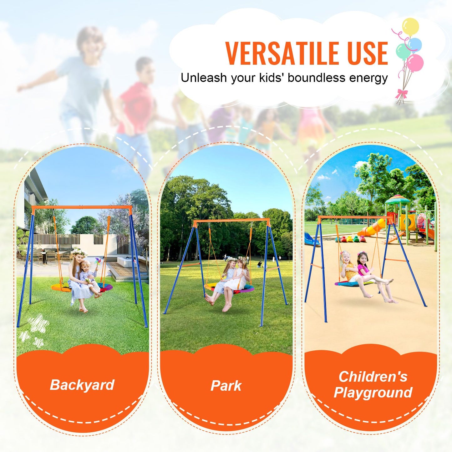 A-Frame Swing Set 40" Playground