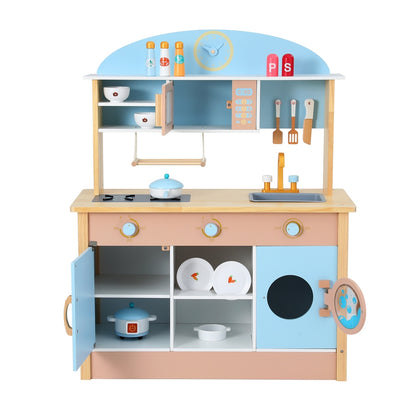 Keezi Kids Wooden Pretend Kitchen Play Set