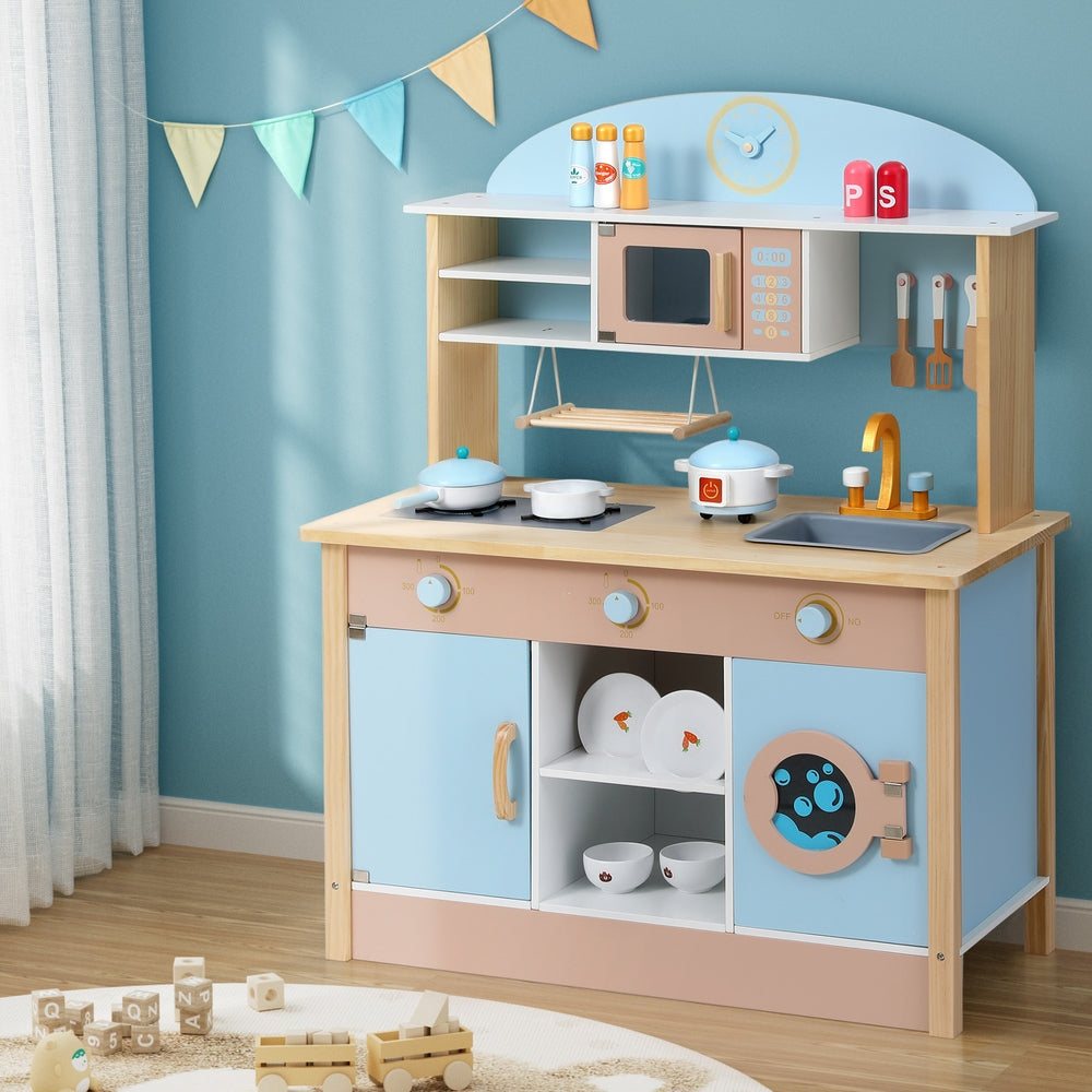 Keezi Kids Wooden Pretend Kitchen Play Set