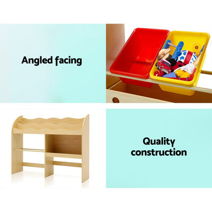Keezi Kids 3 Tier Storage Bookshelf