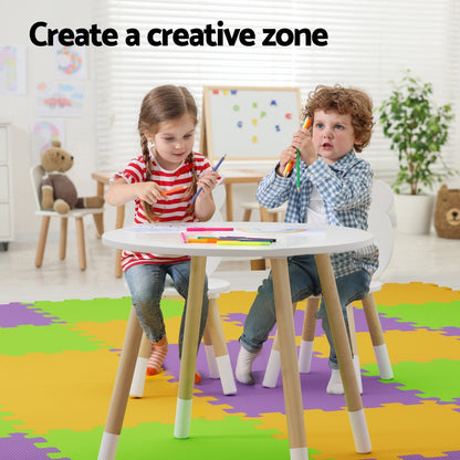 Keezi 3 Piece Kids Table and Chairs Set