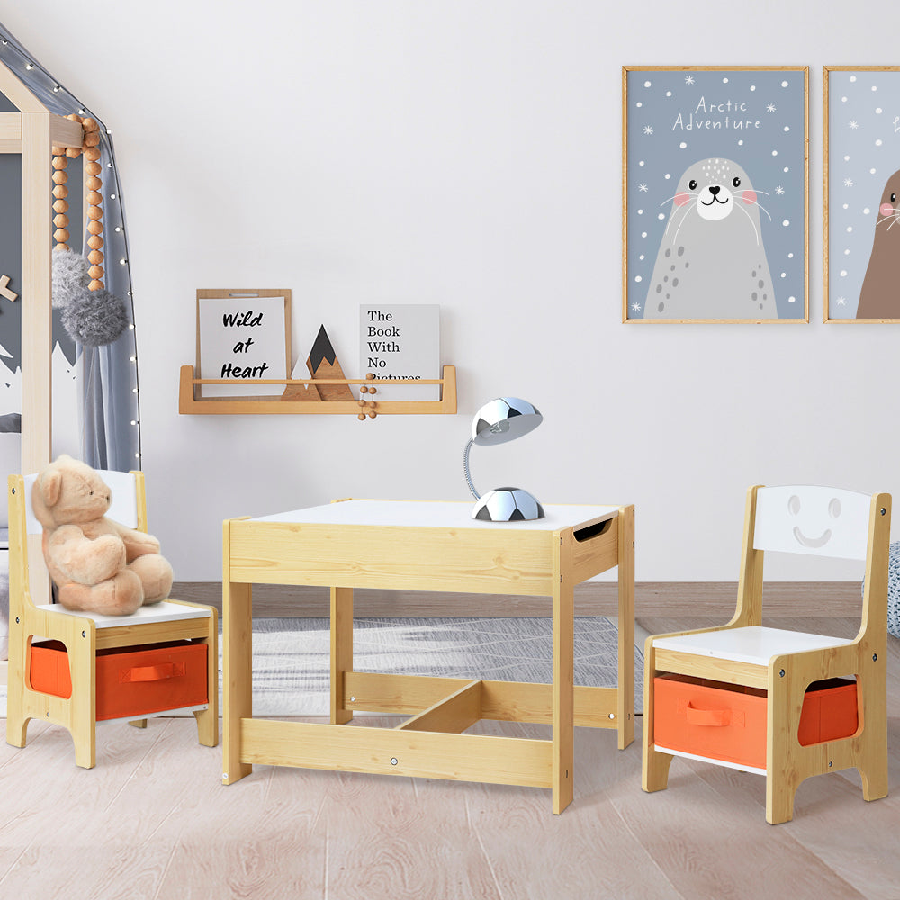 Keezi 3PC Kids Table and Chairs Set