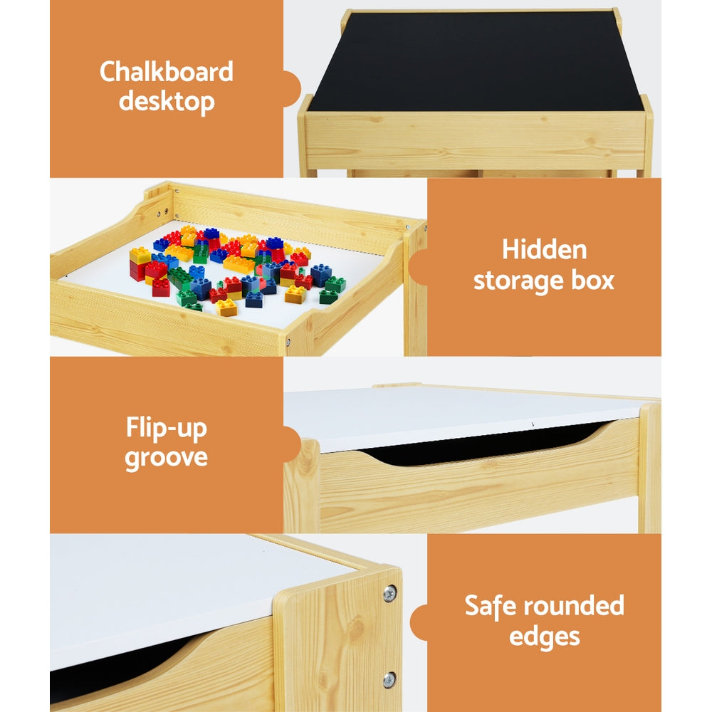 Keezi 3PC Kids Table and Chairs Set