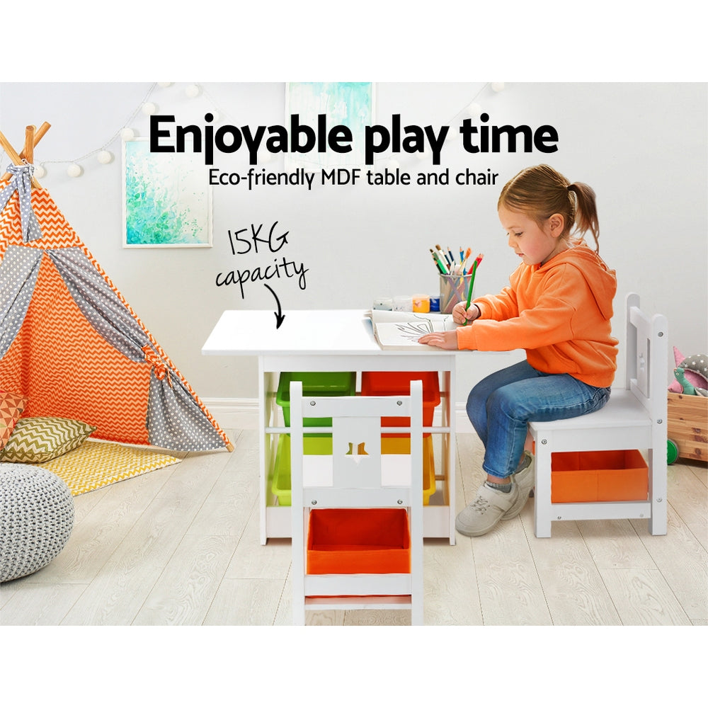 Keezi 3PC Kids Table and Chairs Set