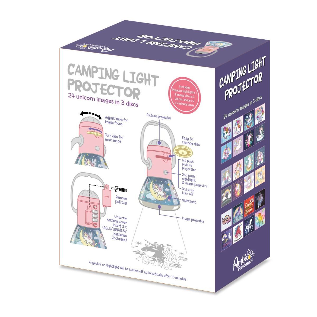 Unicorn Mini Night Light Camping Projector