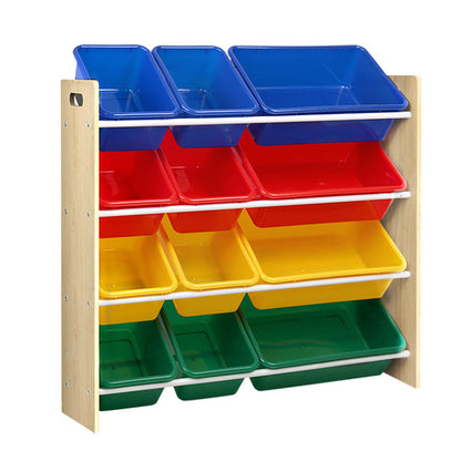 Keezi Kids 12 Bin Storage Unit