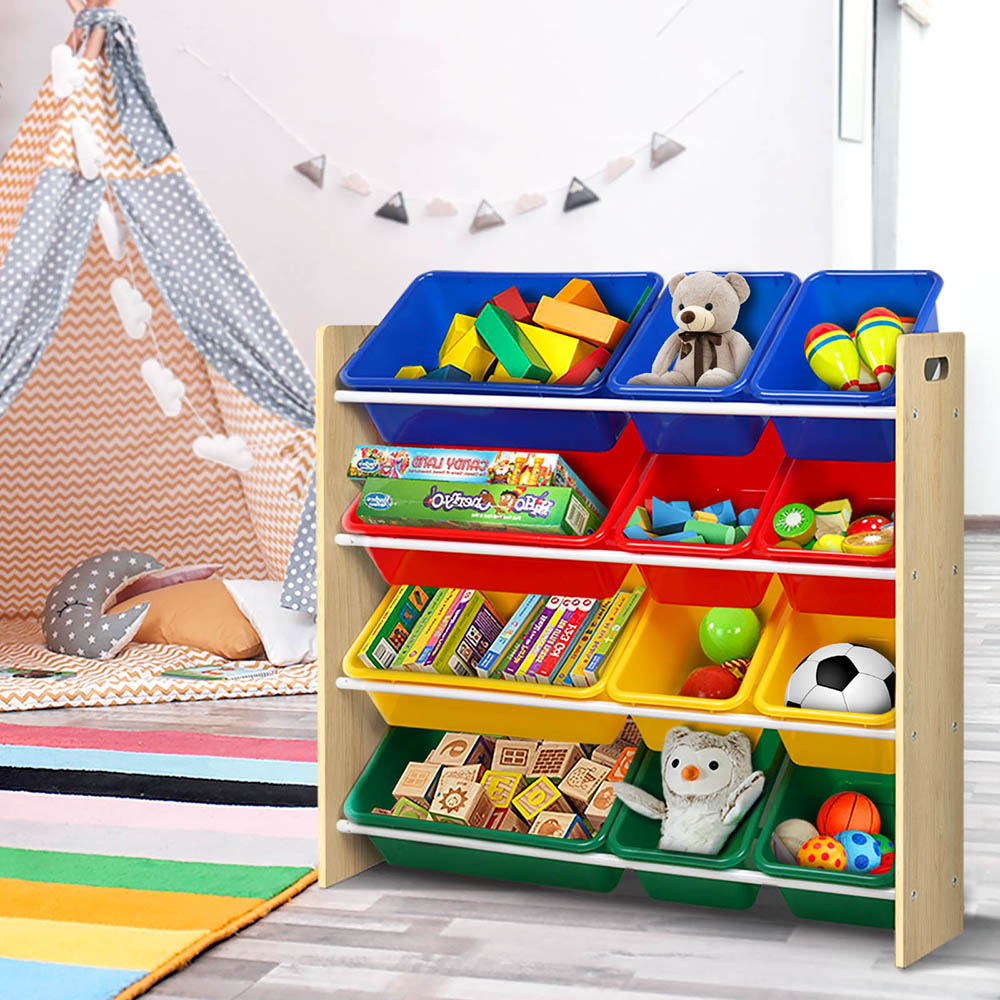 Keezi Kids 12 Bin Storage Unit