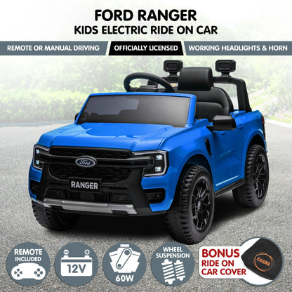 Kahuna Ford Ranger Electric Kids Ride On Car - Blue