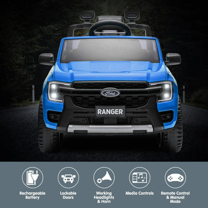 Kahuna Ford Ranger Electric Kids Ride On Car - Blue