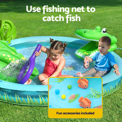 Bestway Inflatable Crocodile Splash Pool