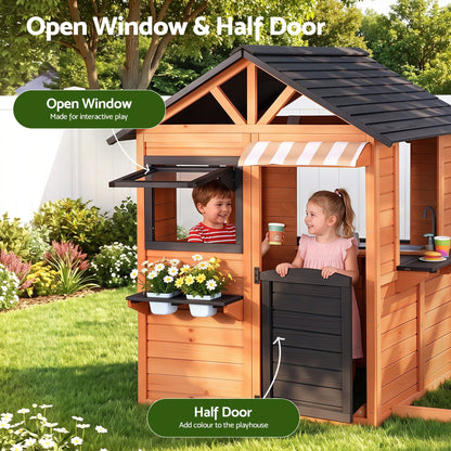 Keezi Kids Wooden Cubby House