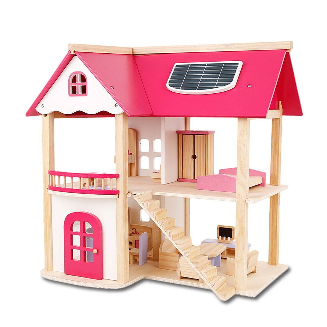 Wooden DIY 2 Level Dollhouse Playset
