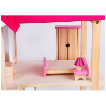 Wooden DIY 2 Level Dollhouse Playset