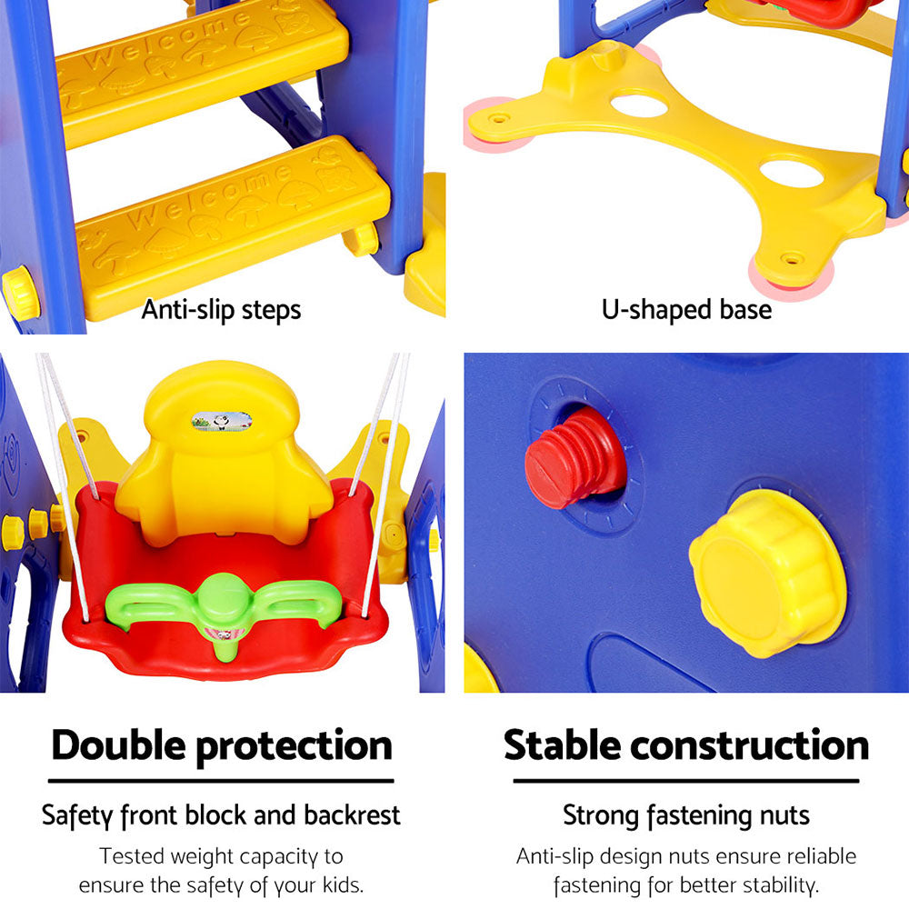 Keezi Kids Swing & Slide Playground Set