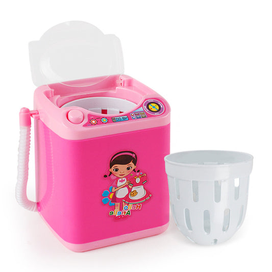 Mini Electric Washing Machine Dryer Play Set Pink