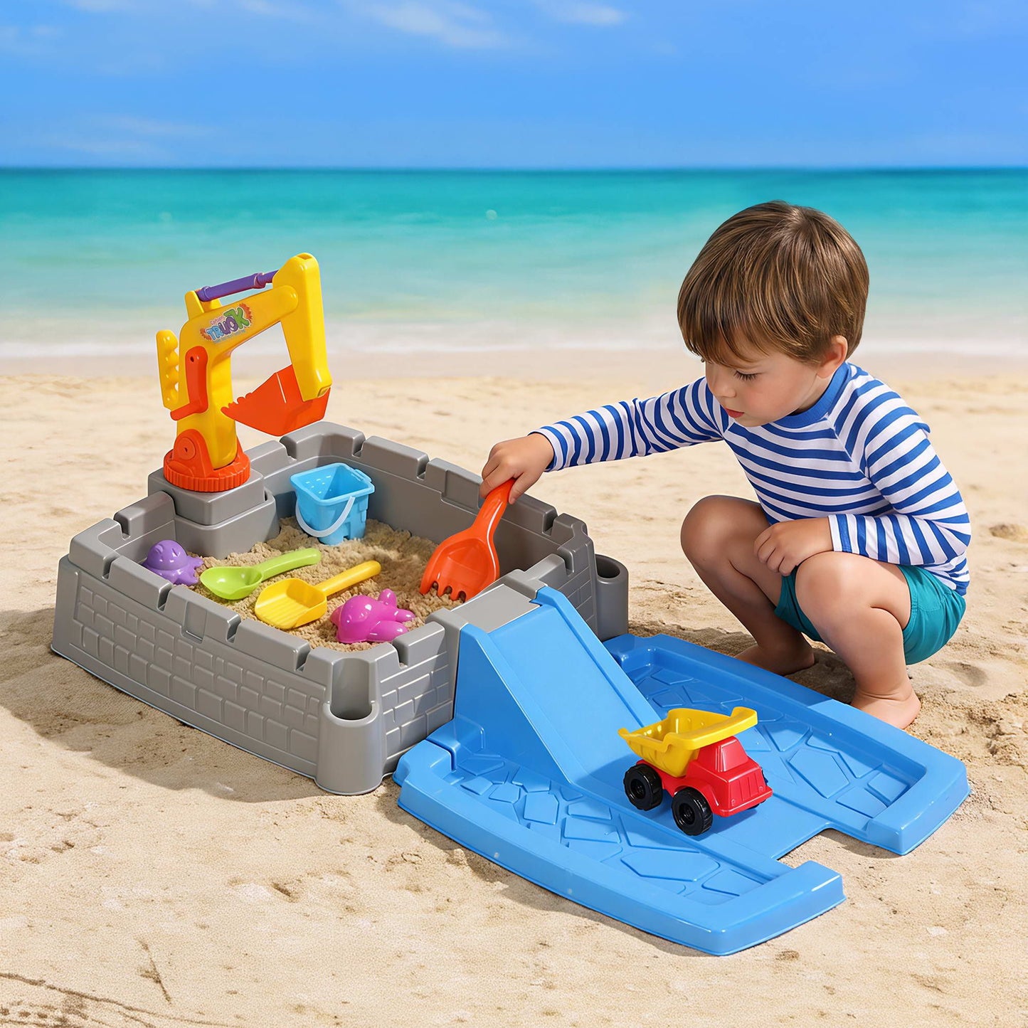 Keezi 2-in-1 Kids Sandpit Water Play Set