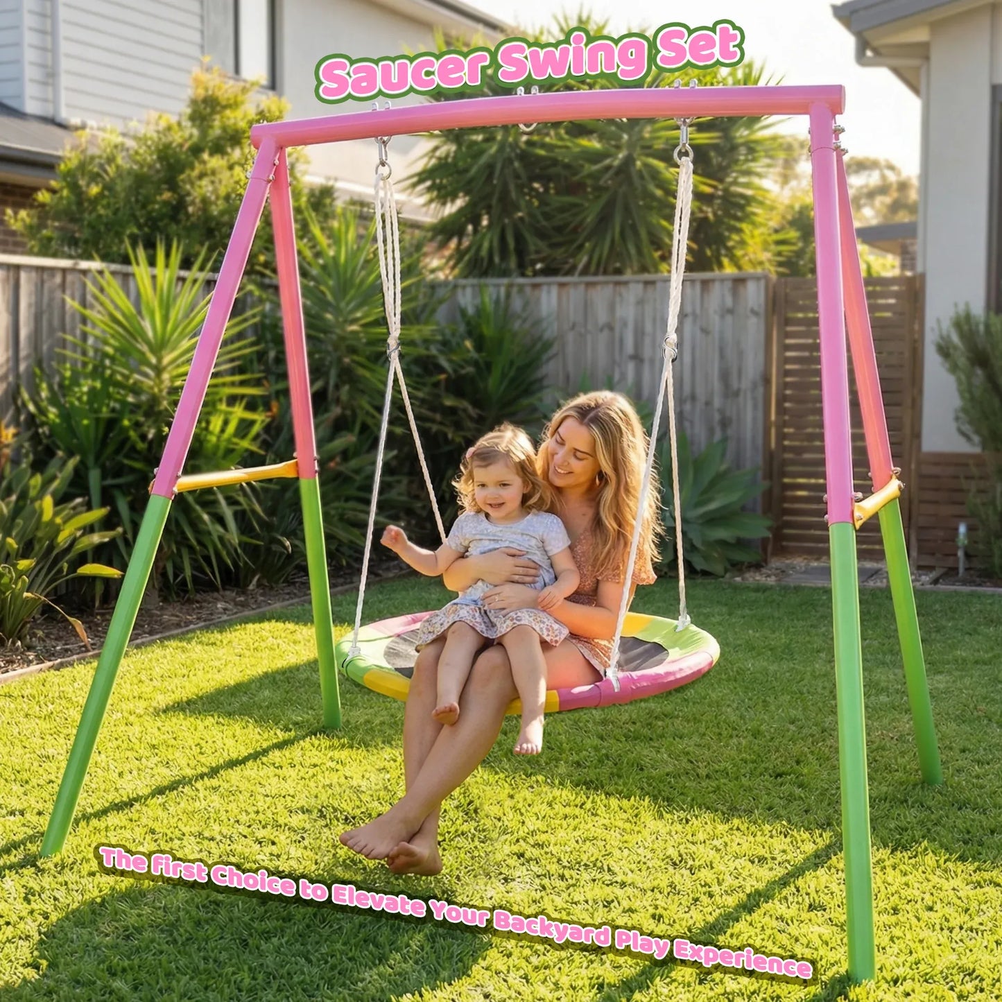 Flying Saucer Swing Set