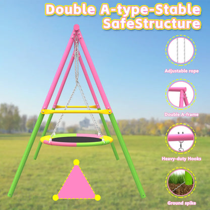Flying Saucer Swing Set