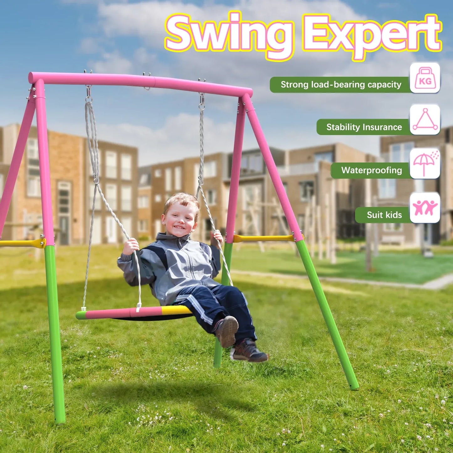 Flying Saucer Swing Set