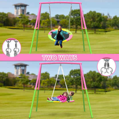 Flying Saucer Swing Set