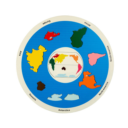 Educational Continents Puzzle