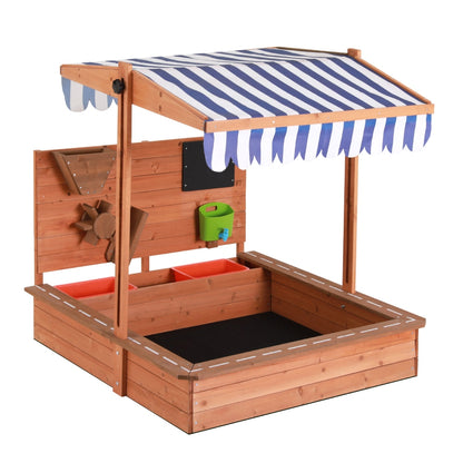 Keezi Kids Sandpit With Canopy