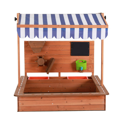 Keezi Kids Sandpit With Canopy