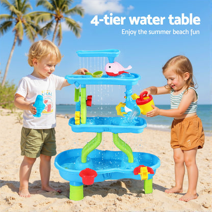Keezi Kids 4 Tier Waterfall Sand & Water Playset