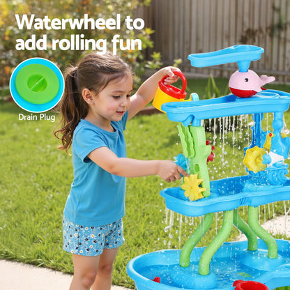 Keezi Kids 4 Tier Waterfall Sand & Water Playset