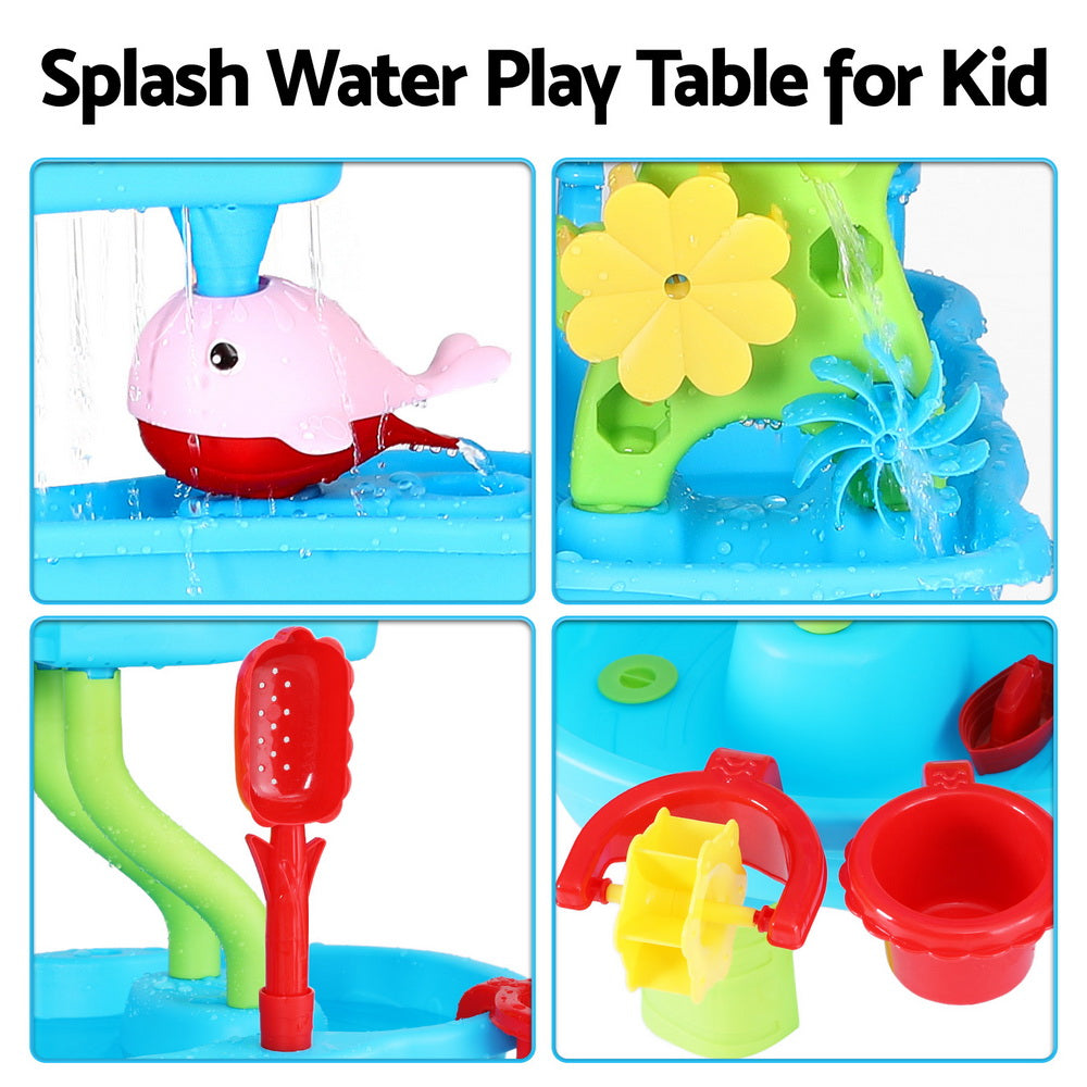 Keezi Kids 4 Tier Waterfall Sand & Water Playset