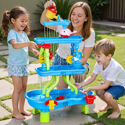 Keezi Kids 4 Tier Waterfall Sand & Water Playset